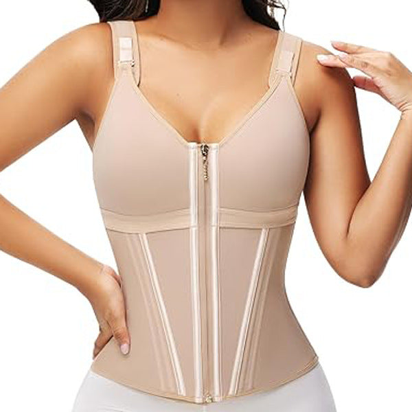 Women's Belly Tuck Shapewear Three-breasted Vest Top