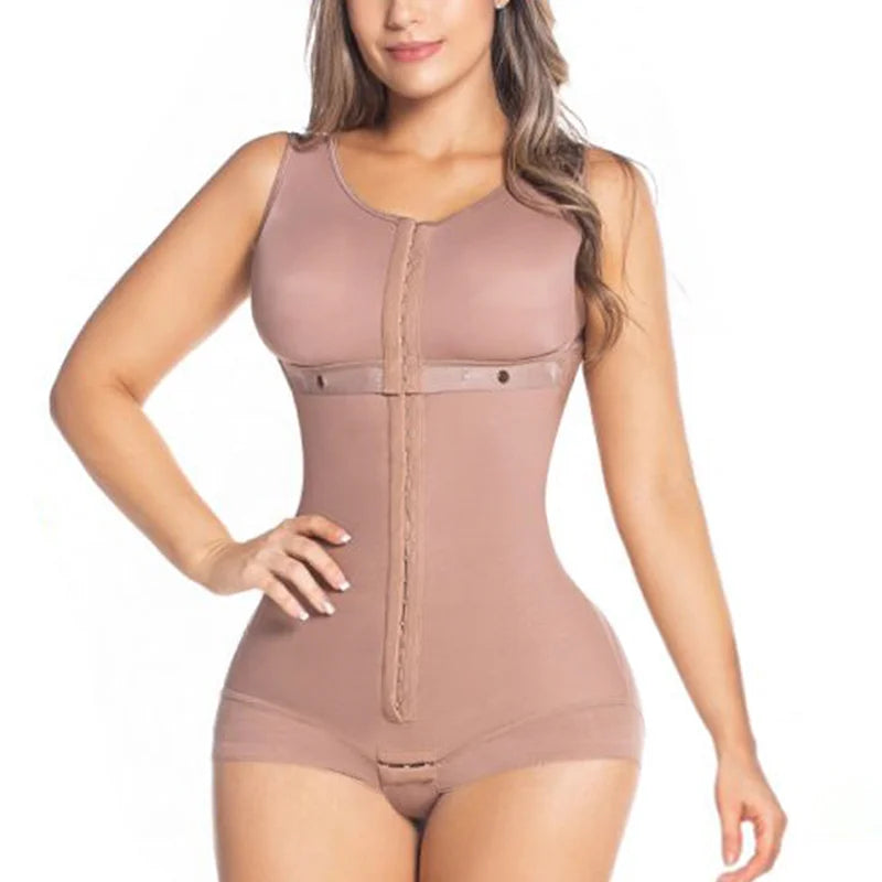Double Abdominal Reinforcement Continuous Three-Row Fastening Corset Minceur Legging Sudation Femme