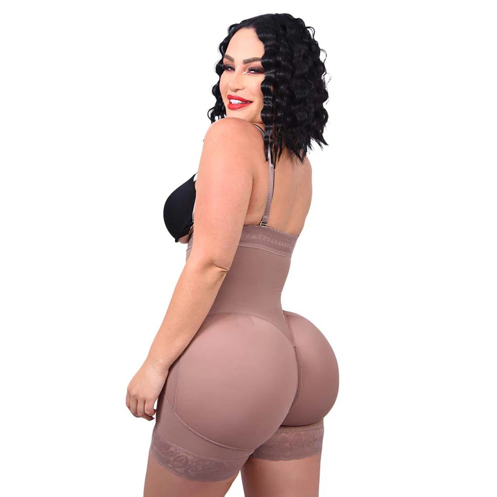 Faja Colombianas Shapewear for Women Tummy Control Body Shaper Butt Lifter Thigh Slimming Plus Size with Zipper Crotch Underwear