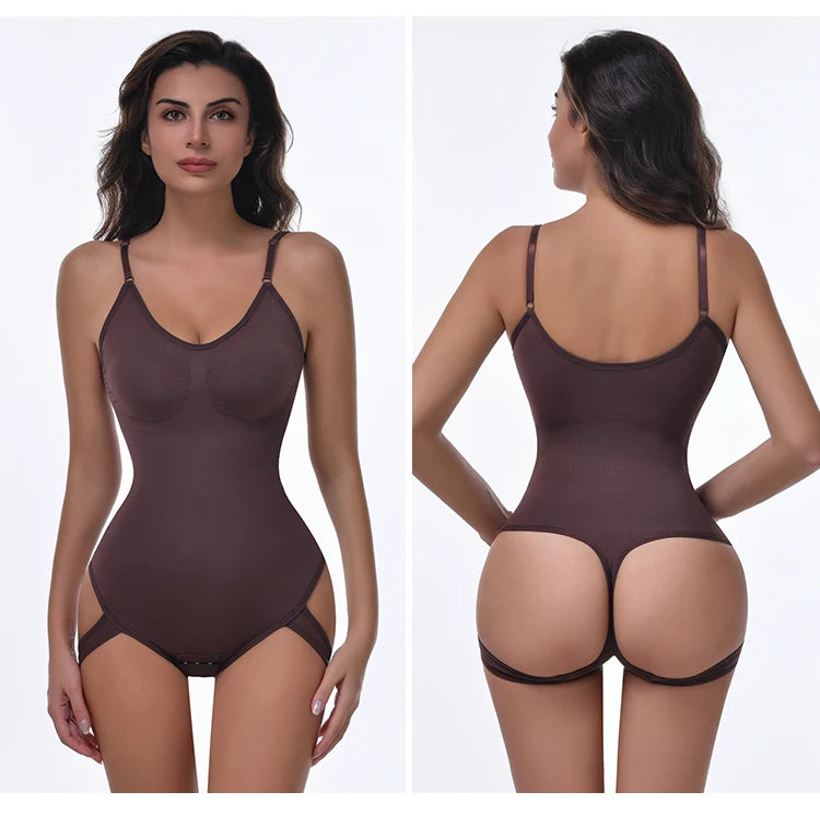 New Seamless Shapewear Slimming Ful Body Shaper Thongs Bodysuit Waist Trainer Body Shaping Sculpting Breast Women Top Underwear