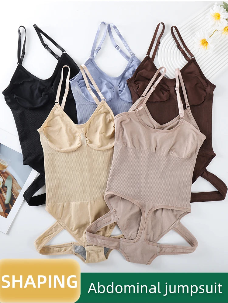 New Seamless Shapewear Slimming Ful Body Shaper Thongs Bodysuit Waist Trainer Body Shaping Sculpting Breast Women Top Underwear