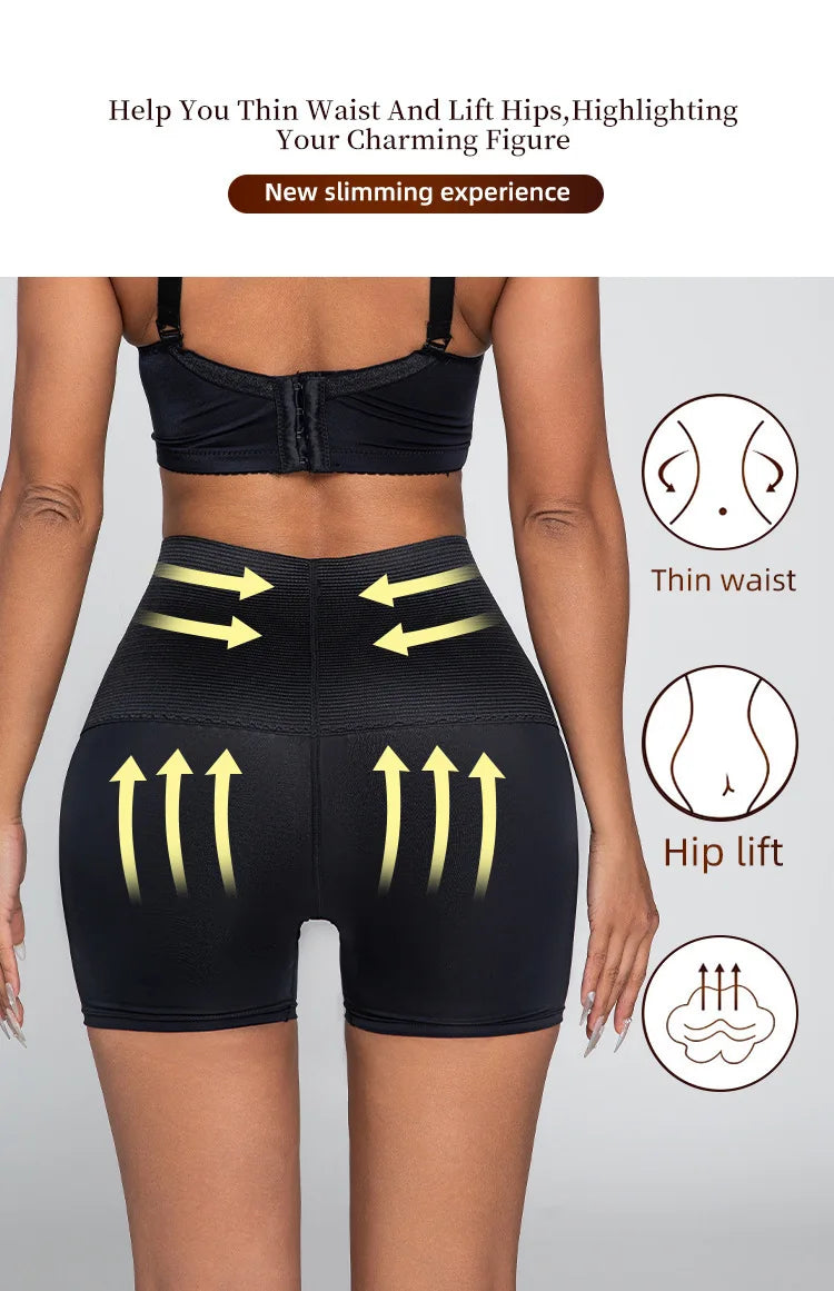 1pcs Women Shapewear Tummy Control Body Shaper Shorts Butt Lifter Panties High Waisted Plus Size Underwear Slimming Boxer Brief