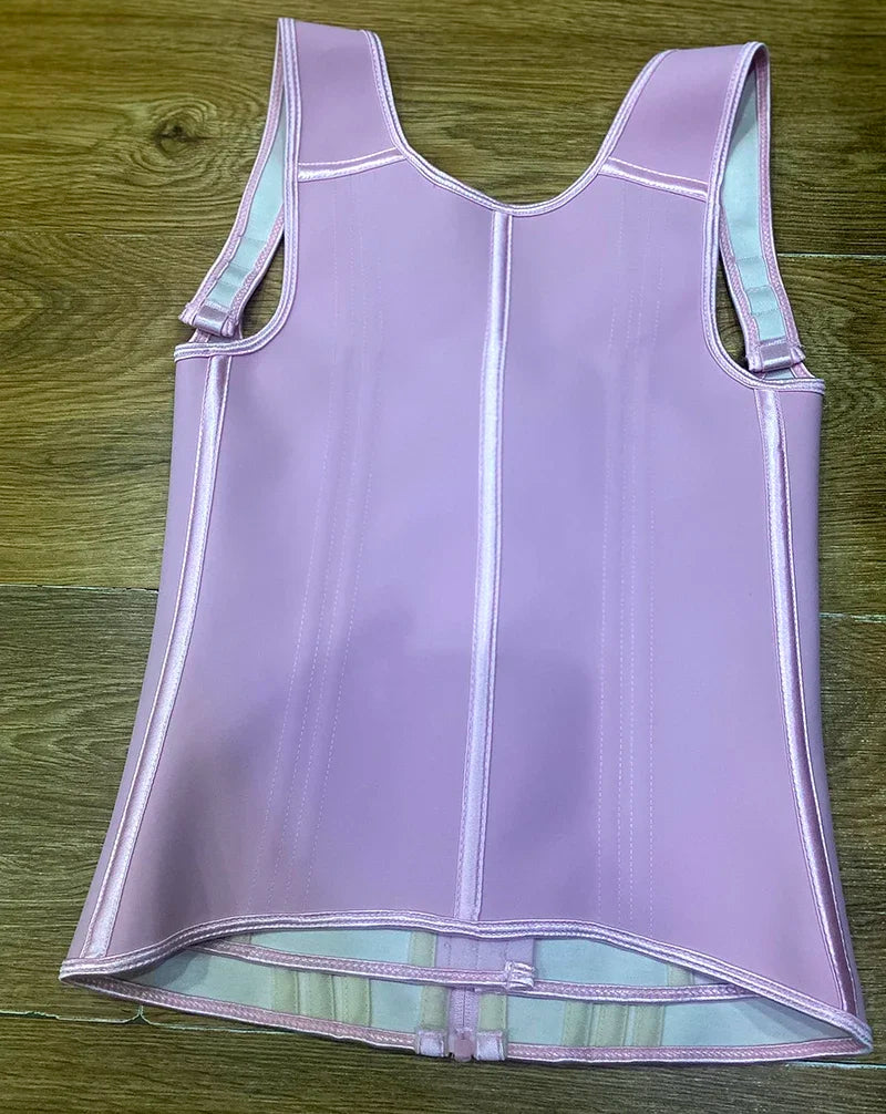 AfruliA Fajas Colombianas Girdles Double Compression Vest Waist Trainer Corset with Zipper Hook Flat Belly Slimming Body Shapers