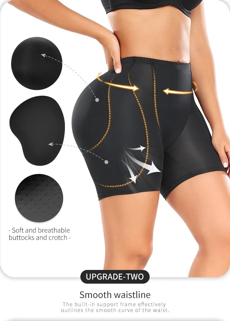 Shapewear Women Control Panties Hip&butt Pad 4 Pads Lifting Up Body Shaper Panty Enhancer Sponge Padded Buttocks Bigger