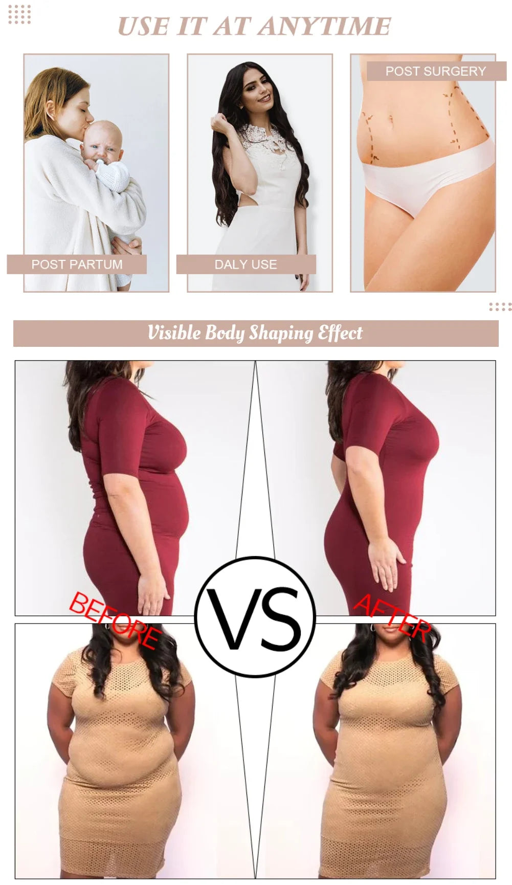 Women Firm Shaping Bra Post Op Surgery Long Sleeves Arm Slimming Posture Corrective Shapewear Gather Breast Underwear Tops Faja