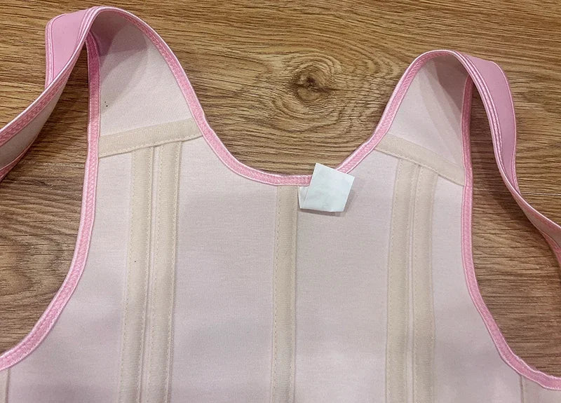 AfruliA Fajas Colombianas Girdles Double Compression Vest Waist Trainer Corset with Zipper Hook Flat Belly Slimming Body Shapers
