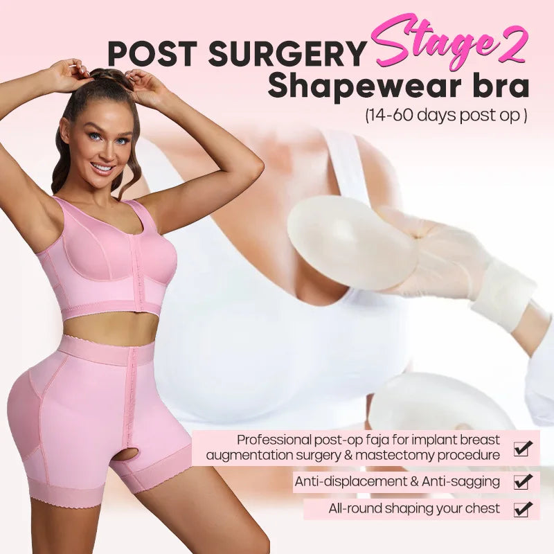 2Pack Shapewear for Post Surgery Recovery Tummy Lifter Butt Lift Bodysuits Open Crotch Shaping for post liposuction Surgrey use