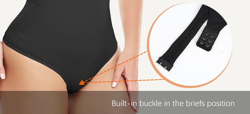 Low Back Bodysuits Shapewear for Women Open Crotch Body Shaper Seamless Tummy Control Push Up Corset Tank Top Backless Underwear