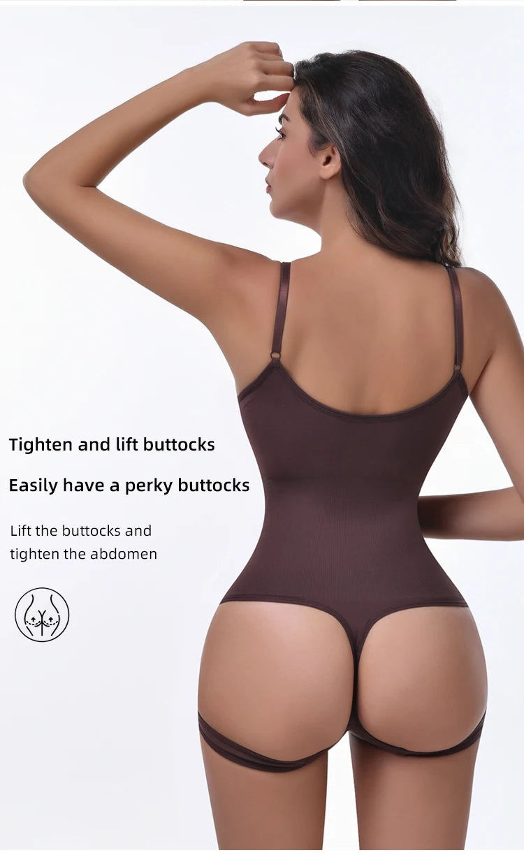 New Seamless Shapewear Slimming Ful Body Shaper Thongs Bodysuit Waist Trainer Body Shaping Sculpting Breast Women Top Underwear