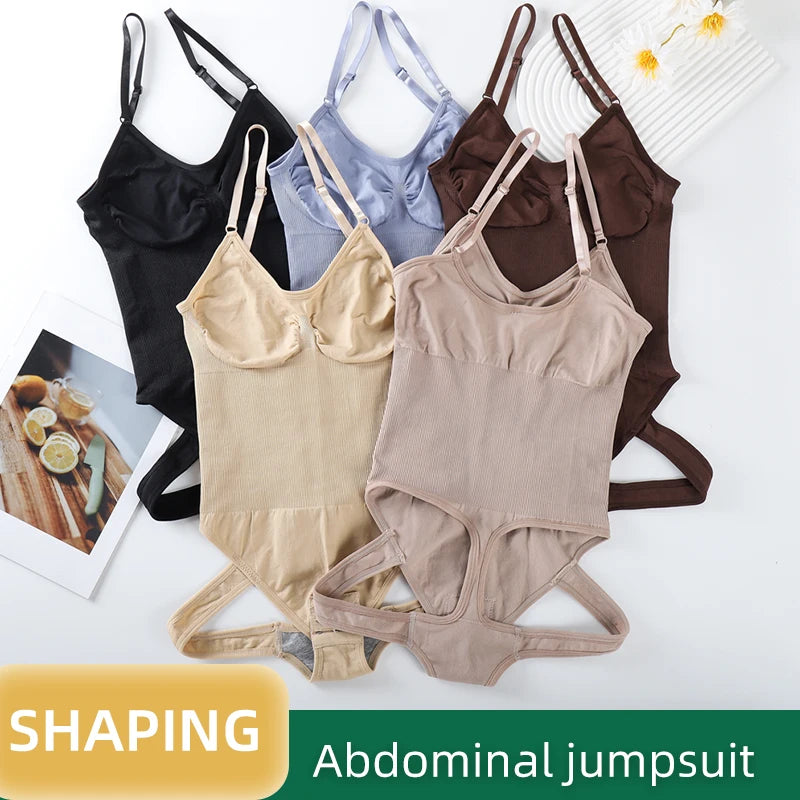 New Seamless Shapewear Slimming Ful Body Shaper Thongs Bodysuit Waist Trainer Body Shaping Sculpting Breast Women Top Underwear