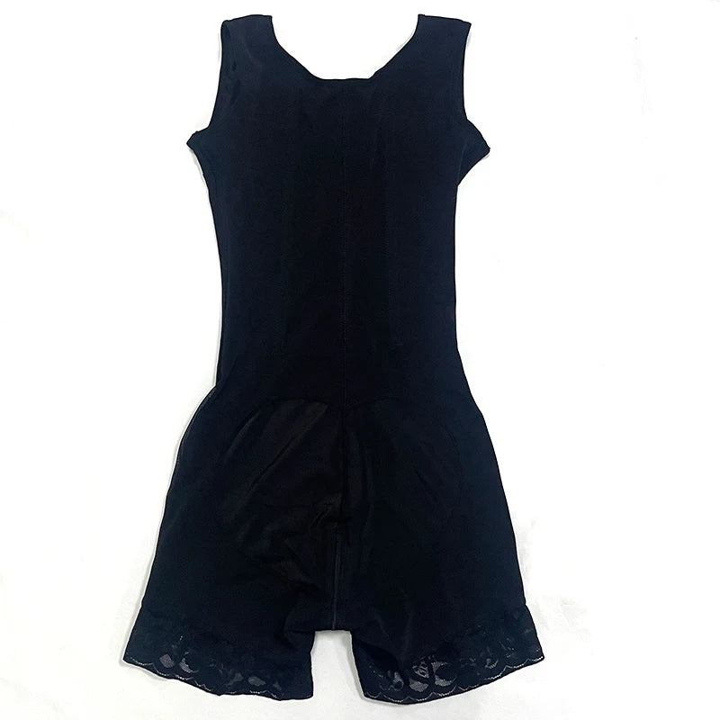 Colombian Fajas Shapewear Bodysuit Body Shaper Women 9-bone High Compression Girdles Double Tummy Control Full Body Open Crotch