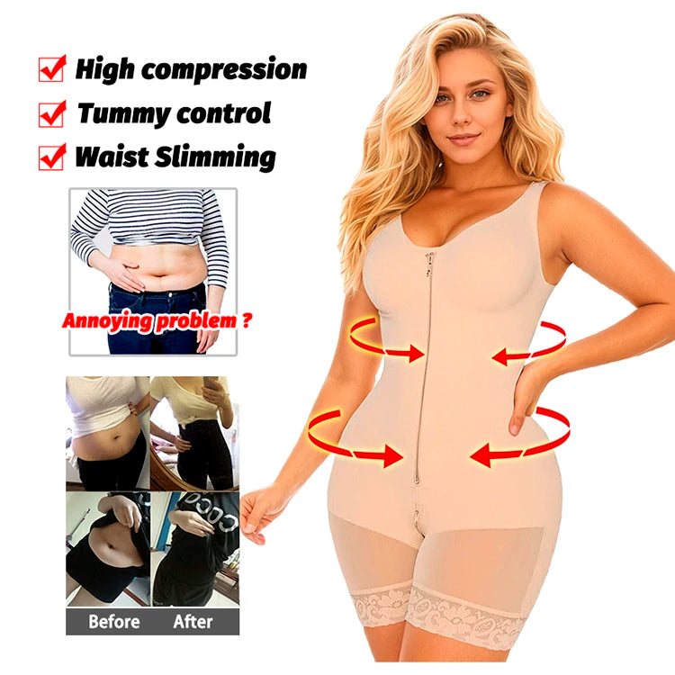 Faja Shapewear Slimming Girdle Reductive Corset Colombian Body Shaper Butt Lifter Seamless Bbl Sheath Women Compression Garments