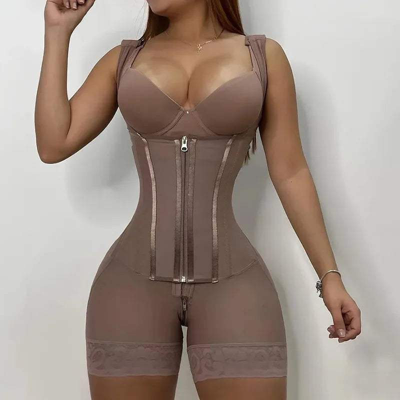 AfruliA Fajas Colombian Reductoras Girdle Body Shaper Slimming Sheath Flat Belly Band Shapewear Bodysuits Postpartum Belt Corset