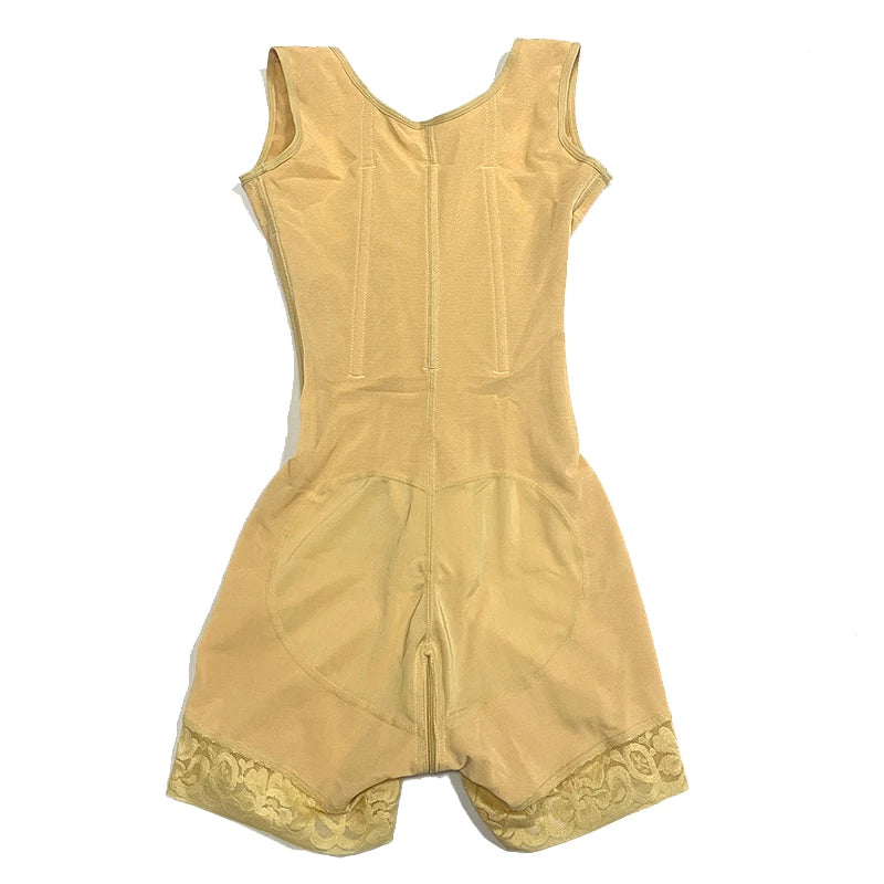 Colombian Fajas Shapewear Bodysuit Body Shaper Women 9-bone High Compression Girdles Double Tummy Control Full Body Open Crotch