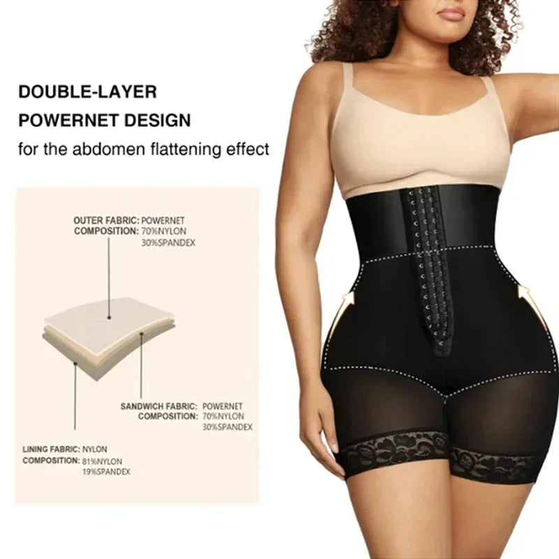 AfruliA XXS Waist Trainer Slimming Sheath Corset Body Shaper BBL Control Panties Fajas Colombianas Girdles Butt Lifter Shapewear
