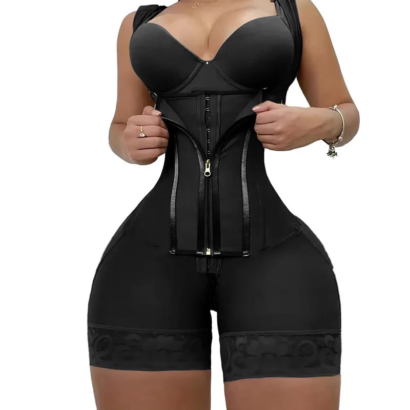 AfruliA Fajas Colombian Reductoras Girdle Body Shaper Slimming Sheath Flat Belly Band Shapewear Bodysuits Postpartum Belt Corset