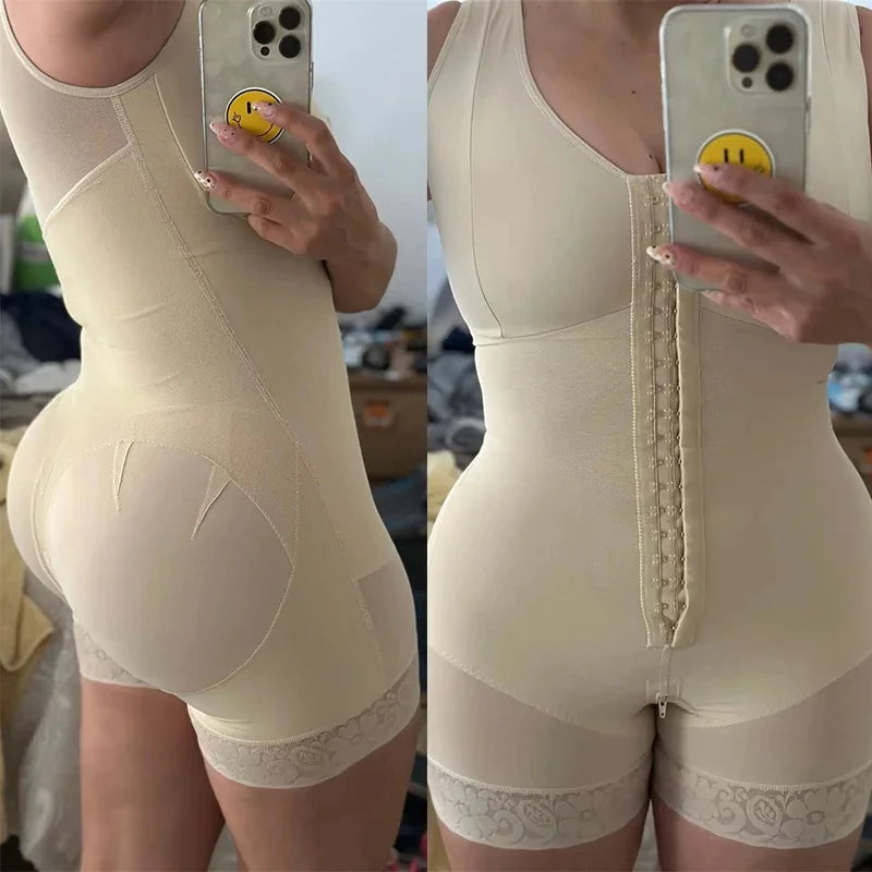 Colombian Fajas Body Shaper for Women Full Body Shapewear Tummy Control Butt Lift Postpartum Recovery Corset Girdle