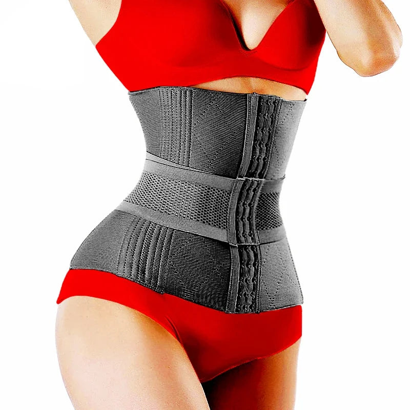 AfruliA XXXS Waist Trainer Corset Binders Wrap Slimming Sheath Belt Flat Belly Band Body Shaper Fajas Colombian Girdle Shapewear