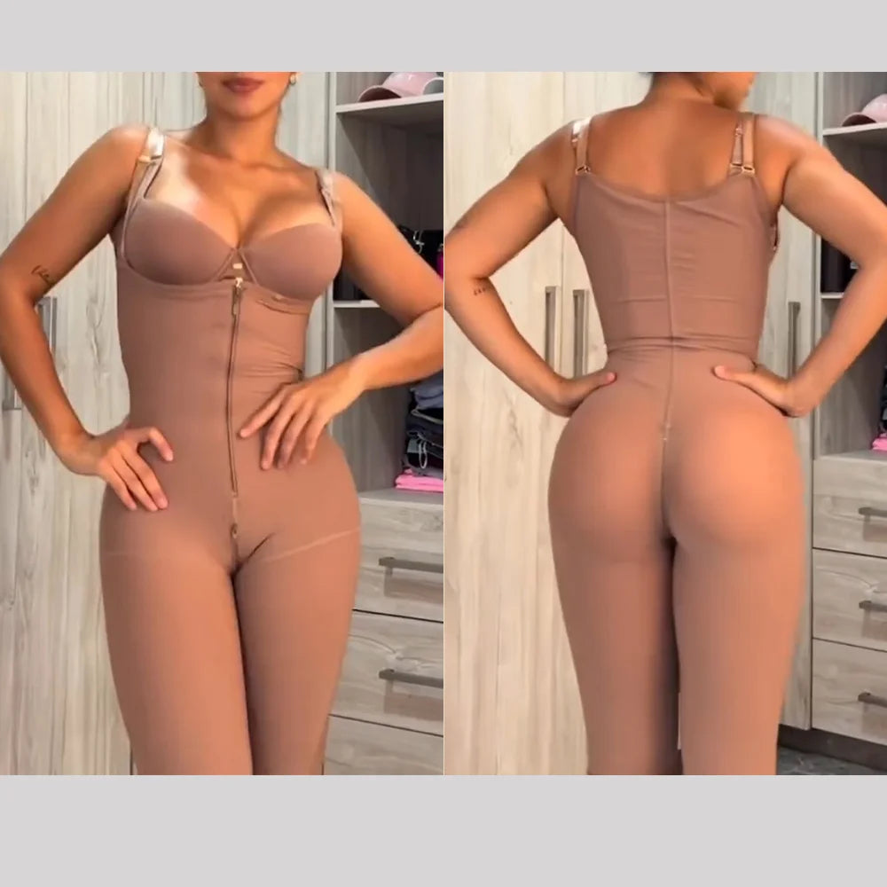 Fajas Colombian Original Postpartum Reducers Body Shaper Corset High Compression Waist Trainer Post-Surgical Use Slimming Sheath