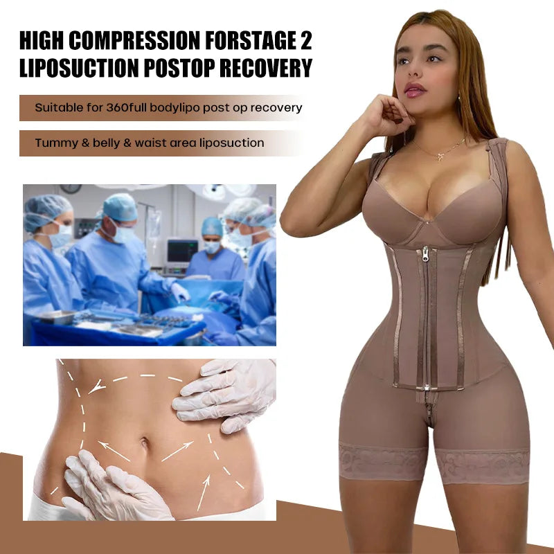 AfruliA Fajas Colombian Reductoras Girdle Body Shaper Slimming Sheath Flat Belly Band Shapewear Bodysuits Postpartum Belt Corset