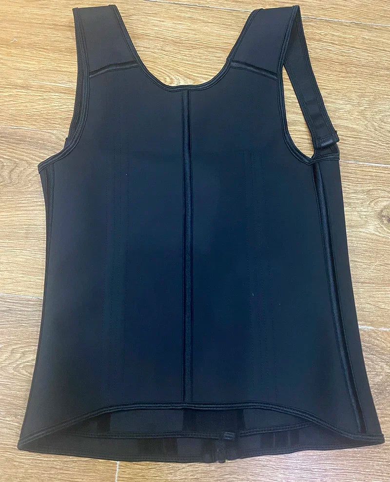 AfruliA Fajas Colombianas Girdles Double Compression Vest Waist Trainer Corset with Zipper Hook Flat Belly Slimming Body Shapers