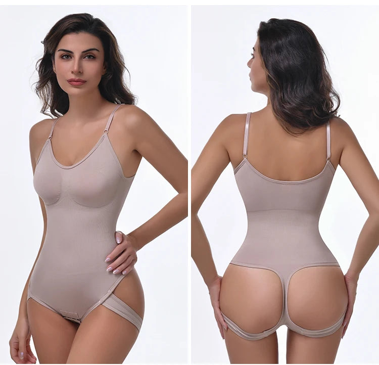New Seamless Shapewear Slimming Ful Body Shaper Thongs Bodysuit Waist Trainer Body Shaping Sculpting Breast Women Top Underwear