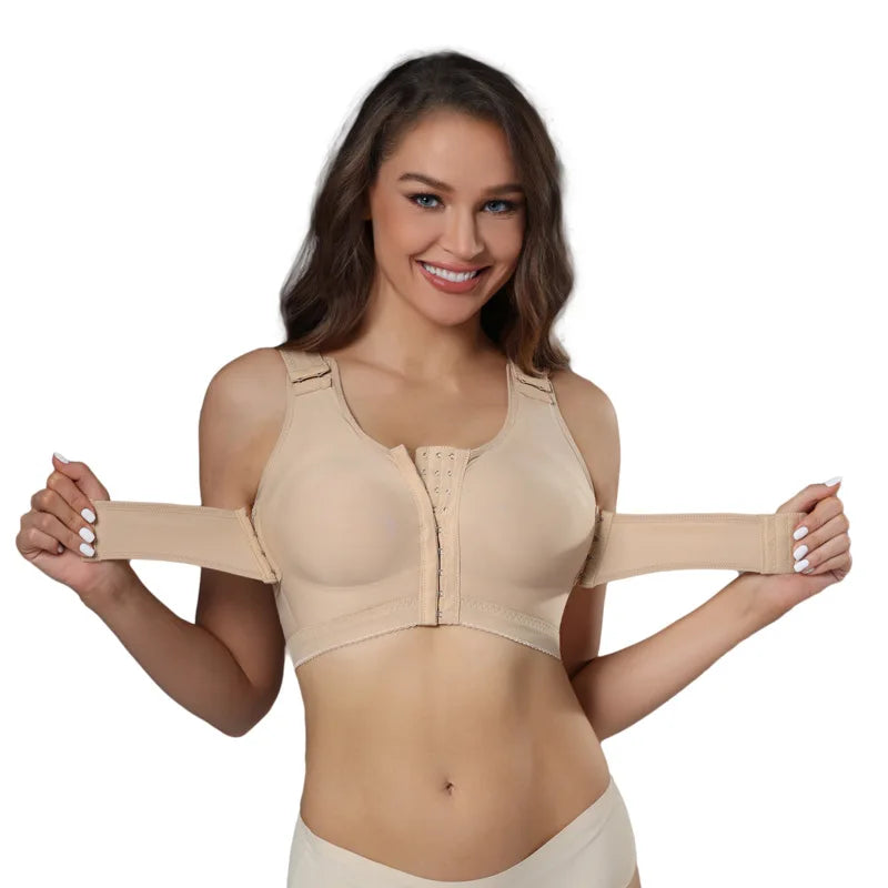 Women`s Shapewear Bra for 0-14Days Post Surgrey stage Adjustable Recovery Bra Breast Lifter and Post-op recovery Faja