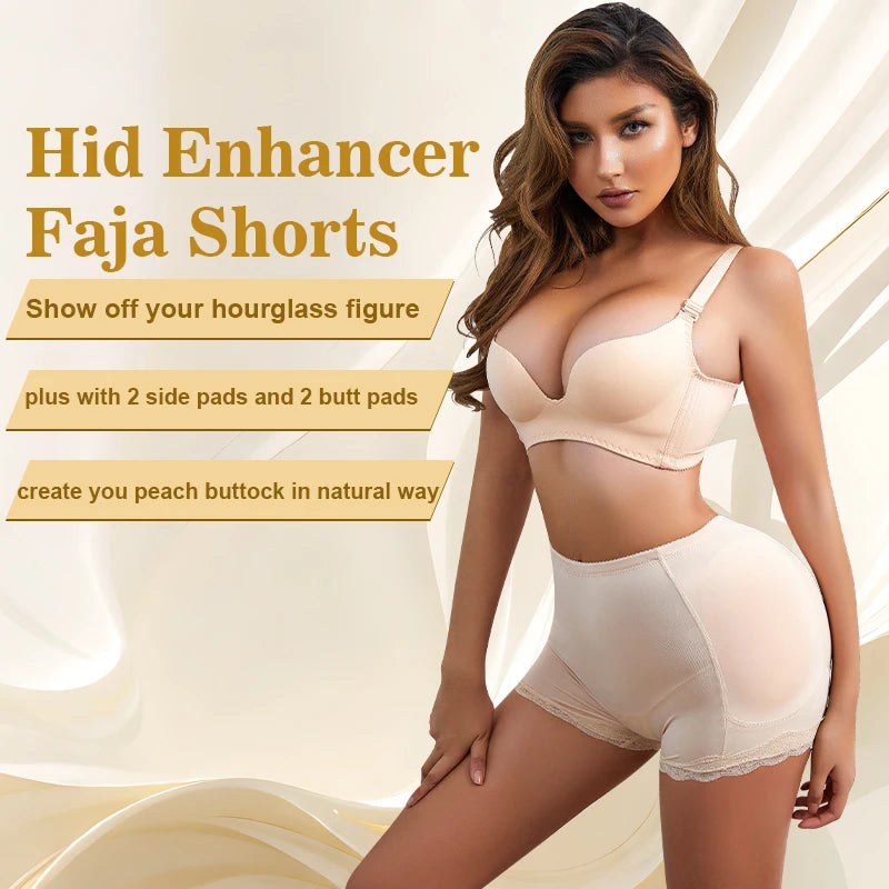 Women Butt Lifter Panty Fake Buttock Body Shaper Padded Underwear Lady Sexys Lift Bum High Waist Tummy Control Hip Panties