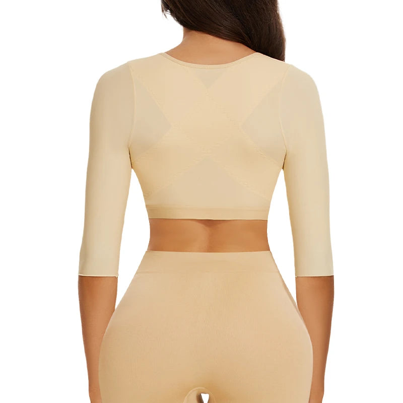 Shaper Tops for Women Flabby Arms Compression Post Surgery Front Closure Bra Cropped Tank Top Shapewear Back Support Body Shaper