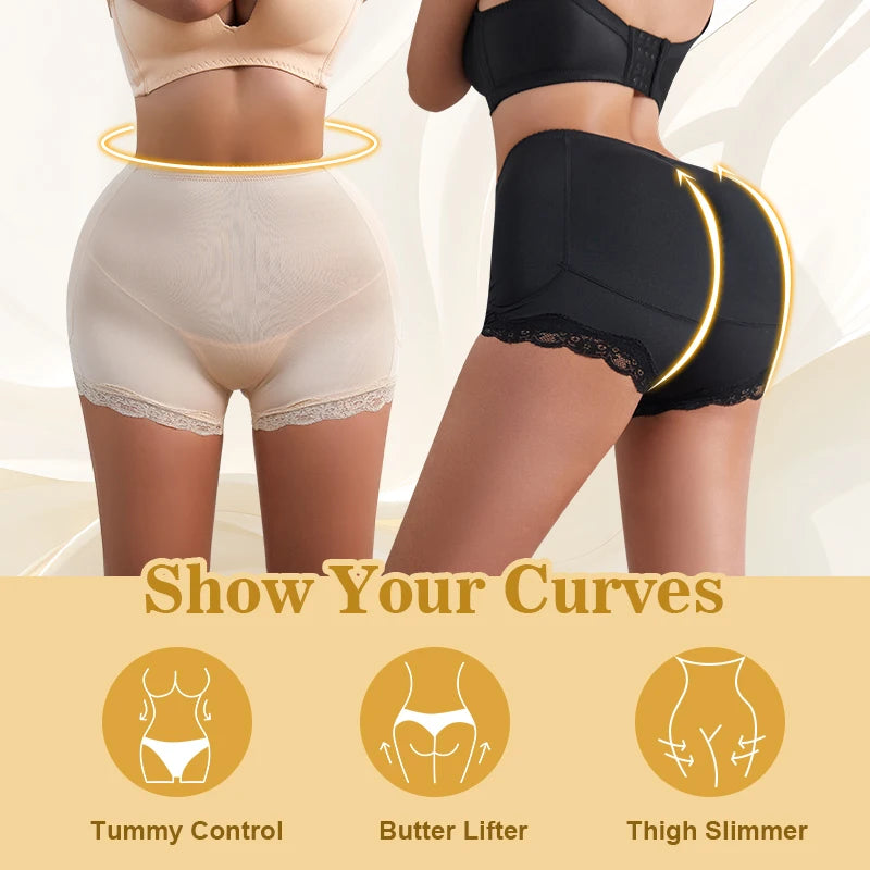 Women Butt Lifter Panty Fake Buttock Body Shaper Padded Underwear Lady Sexys Lift Bum High Waist Tummy Control Hip Panties