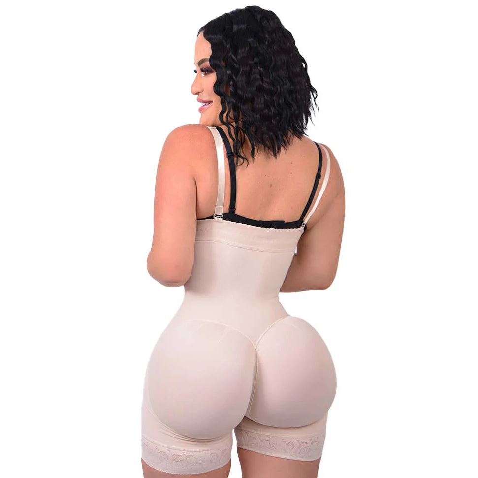 Faja Colombianas Shapewear for Women Tummy Control Body Shaper Butt Lifter Thigh Slimming Plus Size with Zipper Crotch Underwear