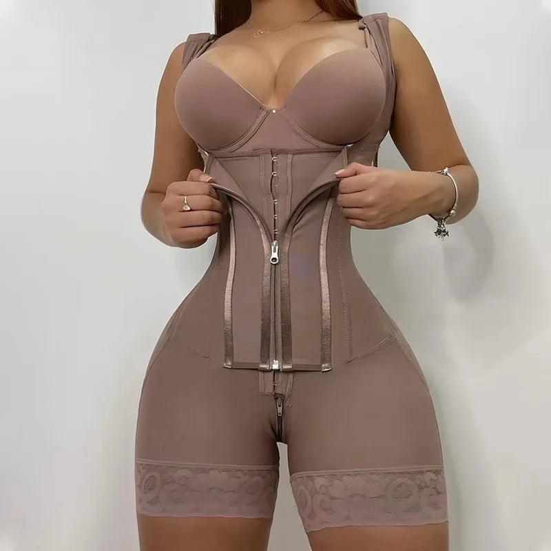 AfruliA Fajas Colombian Reductoras Girdle Body Shaper Slimming Sheath Flat Belly Band Shapewear Bodysuits Postpartum Belt Corset