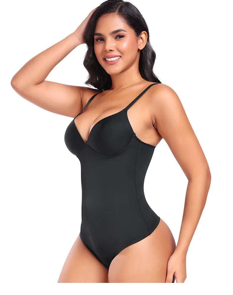 2025 New Design! Seamless Butt Lifting Bodysuit – No Bra Need T-Back Shapewear with Tummy Control