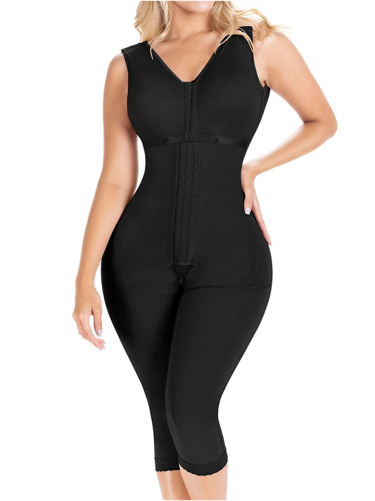 Sonryse 054BF Full Body Shaper Women Liposuction Compression Garment Faja Colombianas Moldeadora para Mujer Black 3X-Large